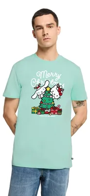 Produktbild von Spreadshirt Hello Kitty Und Cinnamoroll Weihnachten Männer Premium T-Shirt, 4XL, Mint