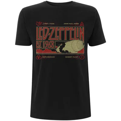Produktbild von Led Zeppelin Zeppelin & Smoke Black XL T-Shirt