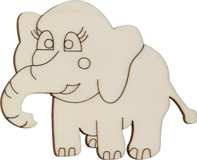 Produktbild von Hofmeister Holzwaren Geschenk Anhänger Tür Schild 'ELEFANT' Fensterbild Kinder, L73xB58xH3 mm, 27283
