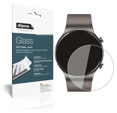 Zdjęcie produktu dla 2x folia ochronna do Huawei Watch GT 2 Pro - folia antywstrząsowa 9H dipos Glass szkło plastikowe