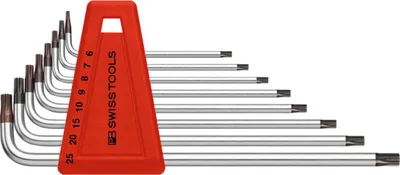 Image de PB Swiss Tools Jeu de tournevis coudés, avec alésage, pour TX, 8 pièces