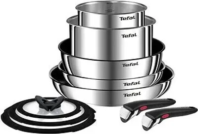 Produktbild von Tefal Emotion L897AS74, Rund, Allzweckpfanne, Edelstahl, Edelstahl, Thermo-Punkt, 10 Stück(e)