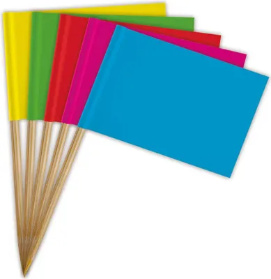 Produktbild von 50 Bunte Fähnchen Spieße