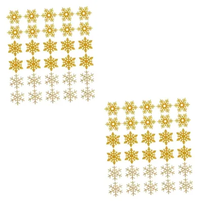 Produktbild von 2 Sets Schneeflocken Weihnachtsdekoration Künstliche Schneeflocken Zum Basteln Glitzer-Schneeflocke für Handgefertigte Kopfschmuckmaterialien 30 Stück