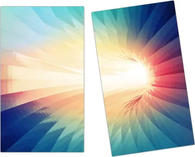 Produktbild von Spritzschutz Herdabdeckplatte Schneidebrett aus Glas Digitaler Hintergrund 2-Teilig (60x52cm)