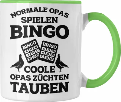 Produktbild von Trendation - Taubenzüchter Geschenkidee Tasse mit Spruch Taubenbesitzer Geschenk Taubenliebhaber Opa (Grün)