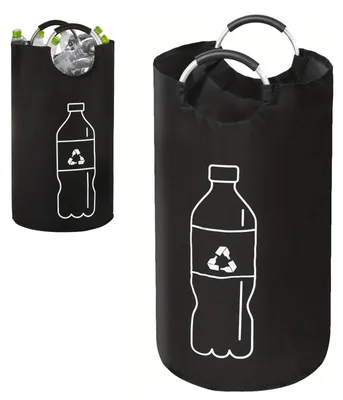 Flashensammelbehälter, 90 L, zusammenklappbar, schwarz