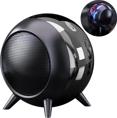 Produktbild von Kabelloser Bluetooth-Lautsprecher, Mini-Subwoofer für den Schreibtisch, zweikanaliger Hochleistungs-/HiFi-Klang, hochwertiges Metallgehäuse