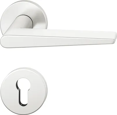 Produktbild von FSB Drückergarnitur 12 1005 ASL auf Rosette PZ - Aluminium silber eloxiert