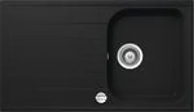 Produktbild von Granitspüle Victory S860.20 - black, ab 45er Unterschrank, 86 x 50 cm