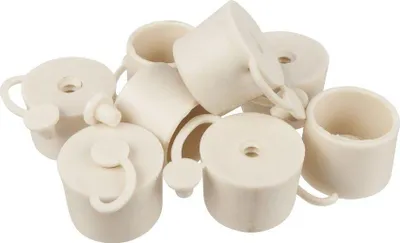 Produktbild von gärungsstopfen Durchmesser 32x30mm mit Kappe WHITE