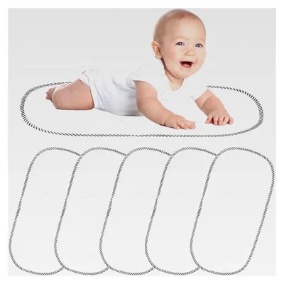 Produktbild von Wiederverwendbare Wickelunterlage für Babywindeln, 30 x 60 cm, waschbar, weich und schützend, 6 Stück