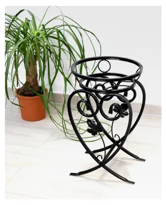Produktbild von Blumenständer aus Metall Schwarz 49 cm