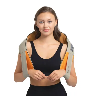 Produktbild von Masażer shiatsu karku, pleców i ramion ZENET-757.1 z funkcją podgrzewania - Beżowy