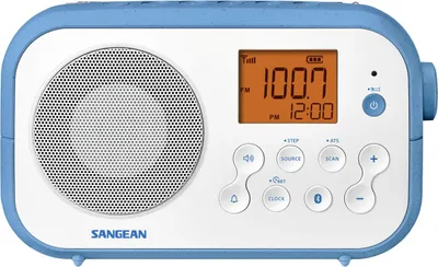 Produktbild von Sangean PR-D12BT Traveller 120 UKW-Radio mit Bluetooth tragbar versch. Varianten Farbe: Weiß-Blau