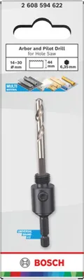Produktbild von Aufsteckhalter und Zentrierbohrer für Lochsäge, 14-30 x 44 mm