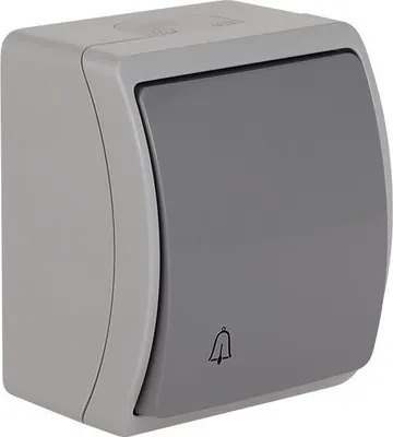 Obrázek produktu pro Tlačítko zvonku šedé/antracitové IP44 155-08 DV