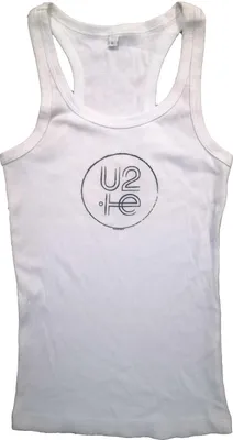 Image de U2 - "2015" Haut sans manches pour femme RO9771 (L) (Blanc)
