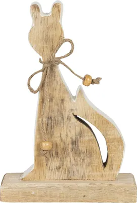 Immagine prodotto di Clayre & Eef Decorazione Gatto 11x3x16 cm Legno Marrone