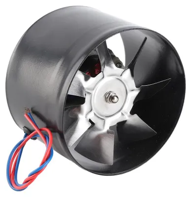 Obrázek produktu pro Kovový potrubní ventilátor, vysoká rychlost, tichý, kulatý výstup vzduchu pro kuchyňský sklep