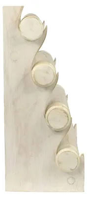 Produktbild von Armbandhalter Uhrenhalter Schmuckhalter Armreifhalter Uhrenständer Armbandständer Schmuckständer Rollen Holz 4er Weiß