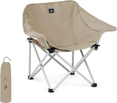Produktbild von Famanu Campingstuhl Leichtgewicht Tragkraft 110 kg Armlehnen Taschen - Faltbar