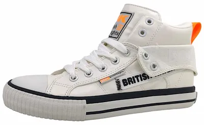 Immagine prodotto di Scarpe da ginnastica alte da uomo British Knights Roco, colore bianco, ideali per il tempo libero