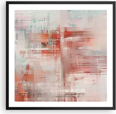 Produktbild von Gerahmtes Poster - Schwarzer Rahmen - Verschwommen Abstraktion Modern - 60x60 cm - Wand Bild - Wanddeko - Wandbilder - Kunstposter - Wandposter - Bilderrahmen - Bilder - Kunstdruck - P2BAC60x60-4790