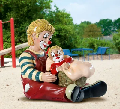 Image de GILDE Clown, "Schwester", Kunstharz, mehrfarbig, , H. 9,5 cm 35202