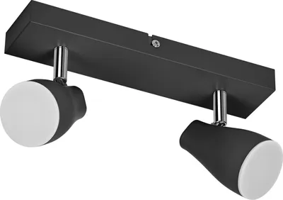 Produktbild von OSRAM LED SPOT PEAR Deckenanbau-Spot 260mm, schwarz, 8,6W, 420lm, bietet gerichtetes Licht mit warmweißer Lichtfarbe, mit flexiblem GU10-Strahler, GU10-Lampe enthalten, IP20 Schutzklasse, 2700K