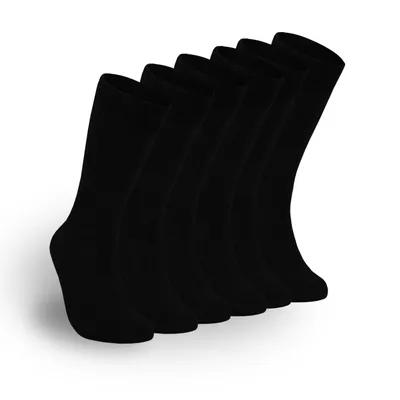 Produktbild von 6 oder 12 Paar NOCXS® THERMO Socken Herren Damen Winter Socken Komfortbund Innenfrottee - Schwarz 39-42