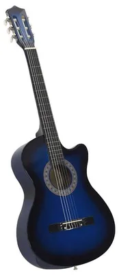 Productafbeelding van Akoestische gitaar met cutaway, gemaakt van duurzame materialen, met een gebruiksvriendelijk ontwerp, blauw