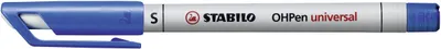 Image de Stylo pour film - STABILO OHPen universal - soluble à l'eau superfin - stylo individuel - bleu
