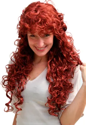 Produktbild von WIG ME UP Perücke, rot, lang, gelocktes Haar 9229-350