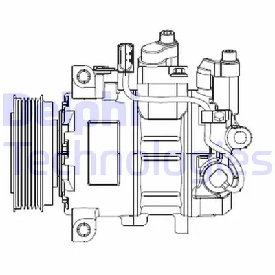 Zdjęcie produktu dla Kompresor klimatyzacji DELPHI CS20474