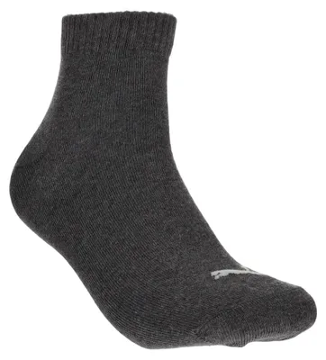Produktbild von Uni Viertelsocken 3 Paar – Anthrazit – Grau Mélange – 43-46