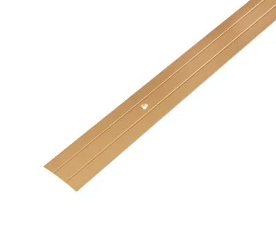 Obrázek produktu pro Přechodový profil Alberts | se dvěma drážkami | hliník, eloxovaný ve zlaté barvě | 900 x 38 mm | sada 4 ks