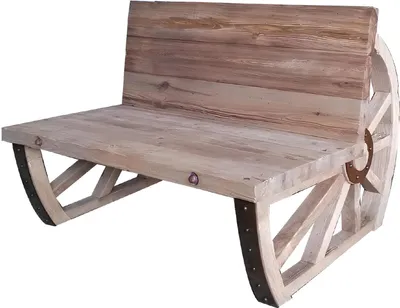 Produktbild von Gartenbank Holz Parkbank Massiv Sitzbank Garten Gartenmöbel 2-Sitzer Bänke