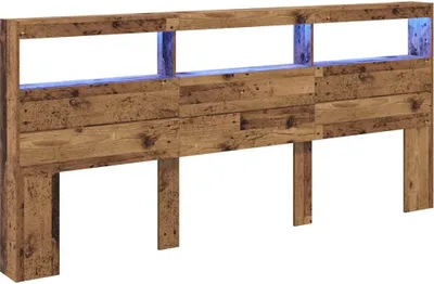 Obrázok produktu pre vidaXL Čelo postele s policou z regenerovaného dreva 220 x 17 x 102 cm materiál na báze dreva