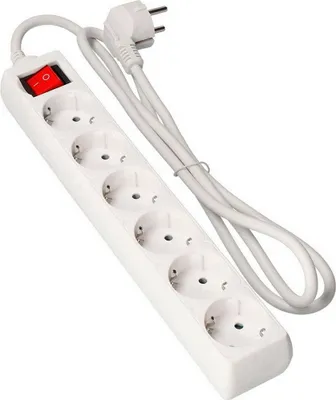 Produktbild von Steckerleiste mit 6 Steckdosen und Schalter EDM 41012 Schuko (1,5 m)