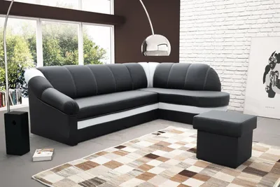 Produktbild von Design Schlafsofas Ecksofa Bettfunktion Couch Leder Textil Polster Sofas Sofa