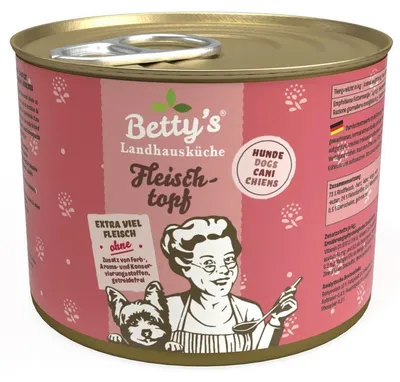 Image de Bettys 200gx6 Fleischtopf AllMeat Hund