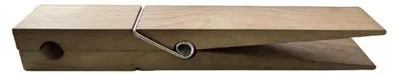 Produktbild von Handtuchklammer aus Holz, Wäscheklammer-förmiger Handtuchhalter, rustikaler Wandhalter zur Befestigung von Handtüchern und Kleidung im Badezimmer