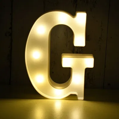 Produktbild von LED Leuchtbuchstabe 3D, 22 cm Buchstabe G