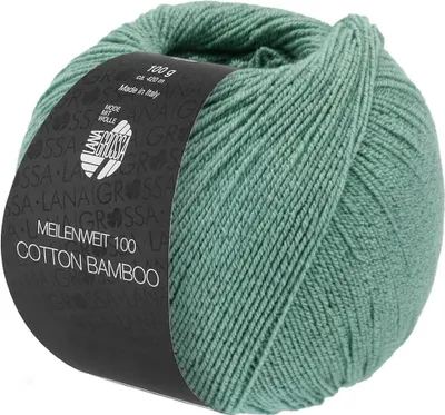 Produktbild von Lana Grossa - Meilenweit 100g Baumwolle Bamboo 0038 jade