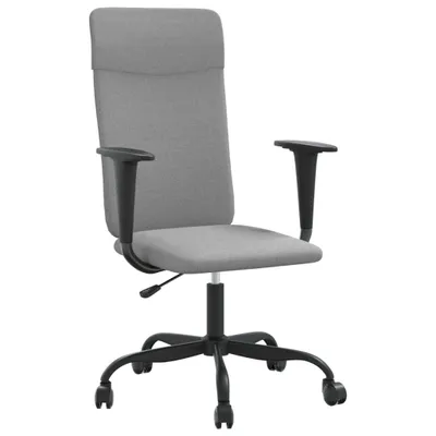 Obrázek produktu pro Kancelářská židle výškově nastavitelná světle šedá textil