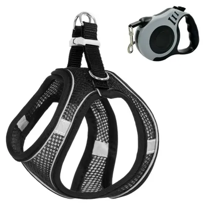 Imagen del producto de Arnés para perros ajustable, talla XS, para perros pequeños, ideal para paseos