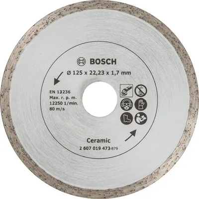 Produktbild von Diamanttrennscheibe für Fliesen, Durchmesser: 125 mm