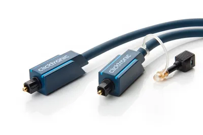 Immagine prodotto di cavo in fibra ottica polimerica clicktronic da spina Toslink a spina Toslink 0,5 m (confezione da 1)