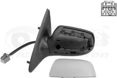 Produktbild von VAN WEZEL 1829817 Außenspiegel Seitenspiegel Links für FORD MONDEO III Kombi (BWY) Konvex Beheizt Grundiert